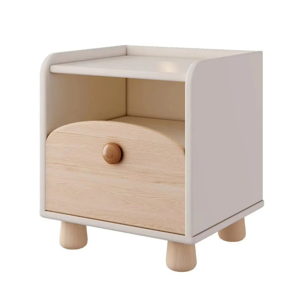 Modern Wooden Nightstand Dresser With Drawers Bedside Cabinet For Boys And Girls Bedroom Home Or Hotel Furniture Set Use